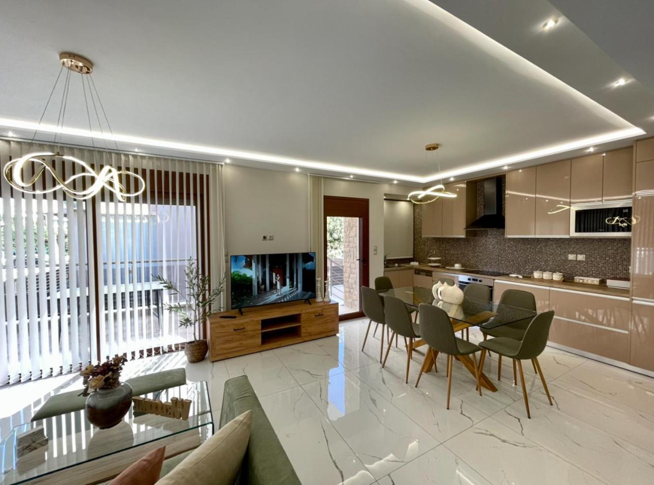 Agora Luxury Villa I Loutraki  Bagian luar foto